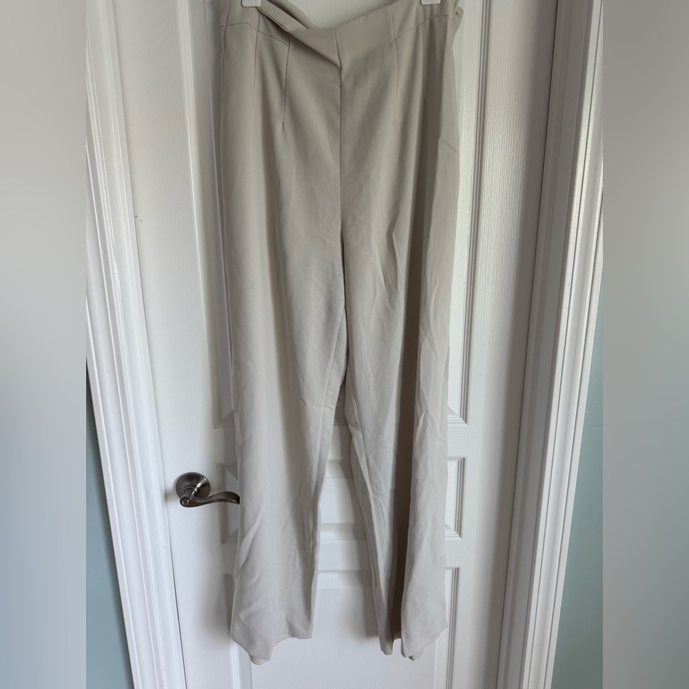 H&M Cream High Waisted Trousers